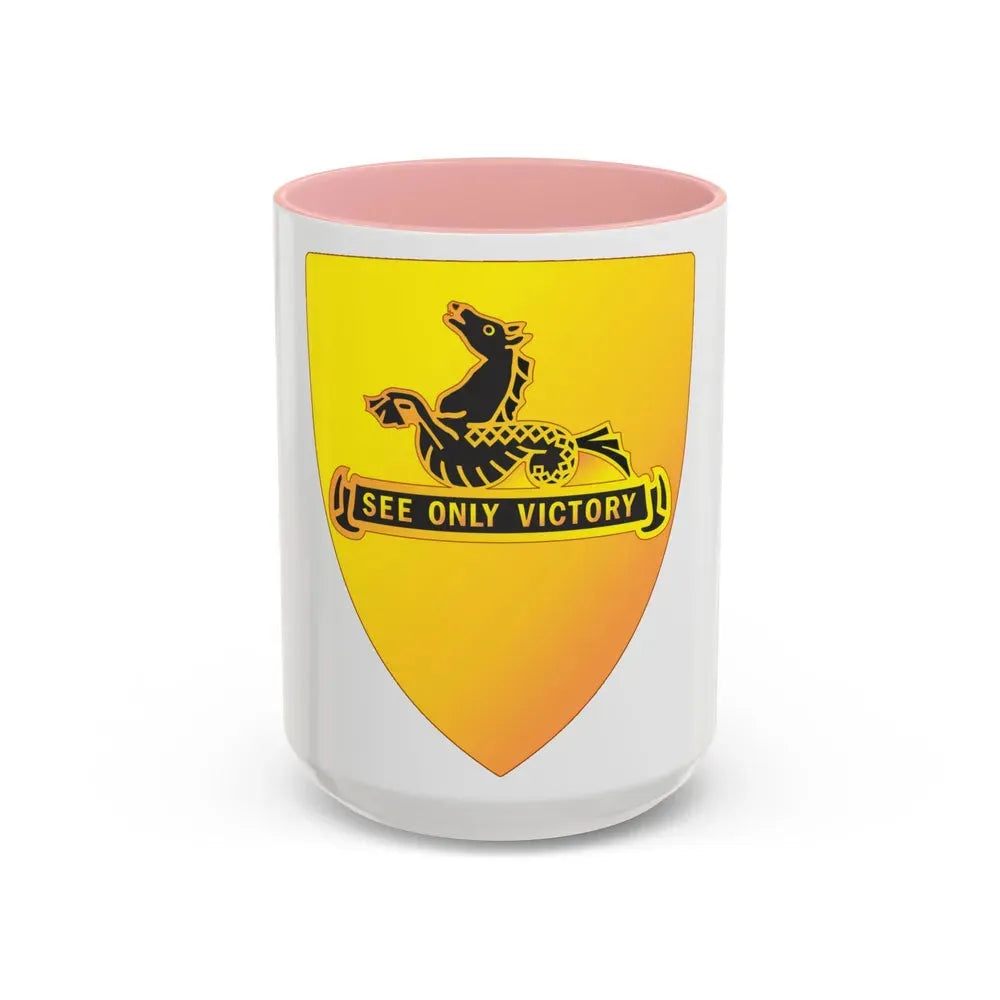 315 Cavalry Regiment (U.S. Army) Accent Coffee Mug 15oz Pink - Go Mug Yourself