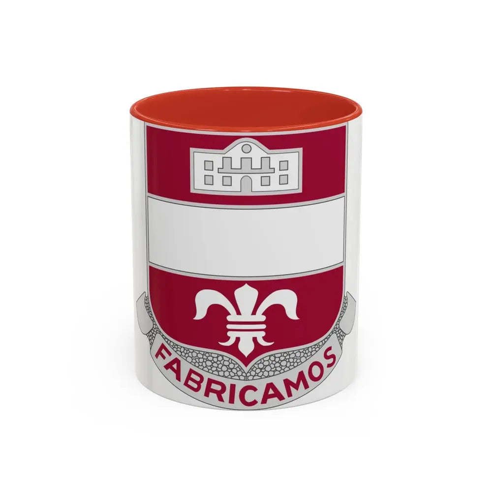 315 Engineer Battalion (U.S. Army) Accent Coffee Mug 11oz Red - Go Mug Yourself