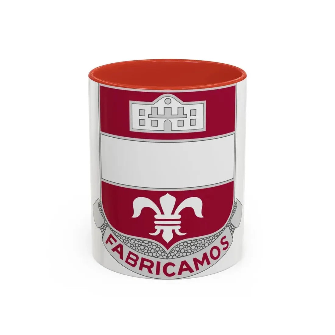315 Engineer Battalion (U.S. Army) Accent Coffee Mug 11oz Red - Go Mug Yourself