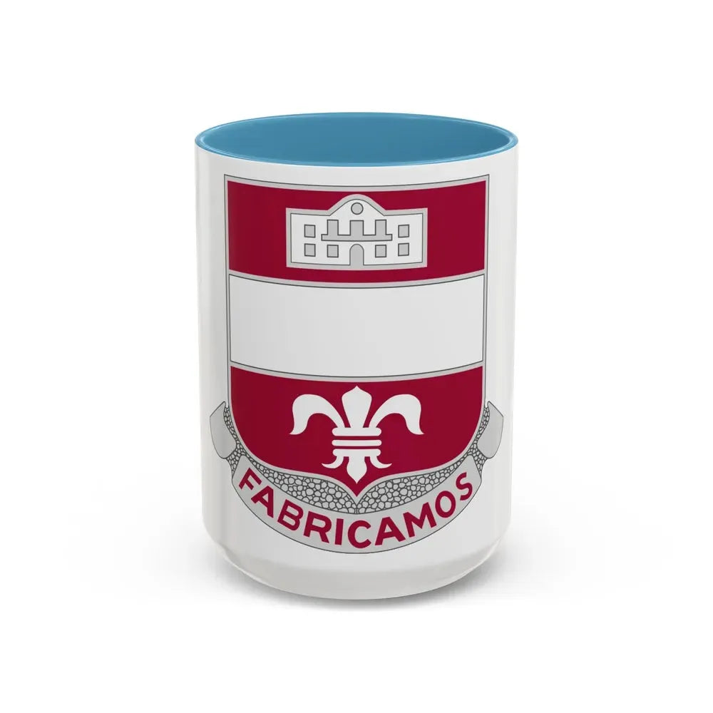 315 Engineer Battalion (U.S. Army) Accent Coffee Mug 15oz Light Blue - Go Mug Yourself