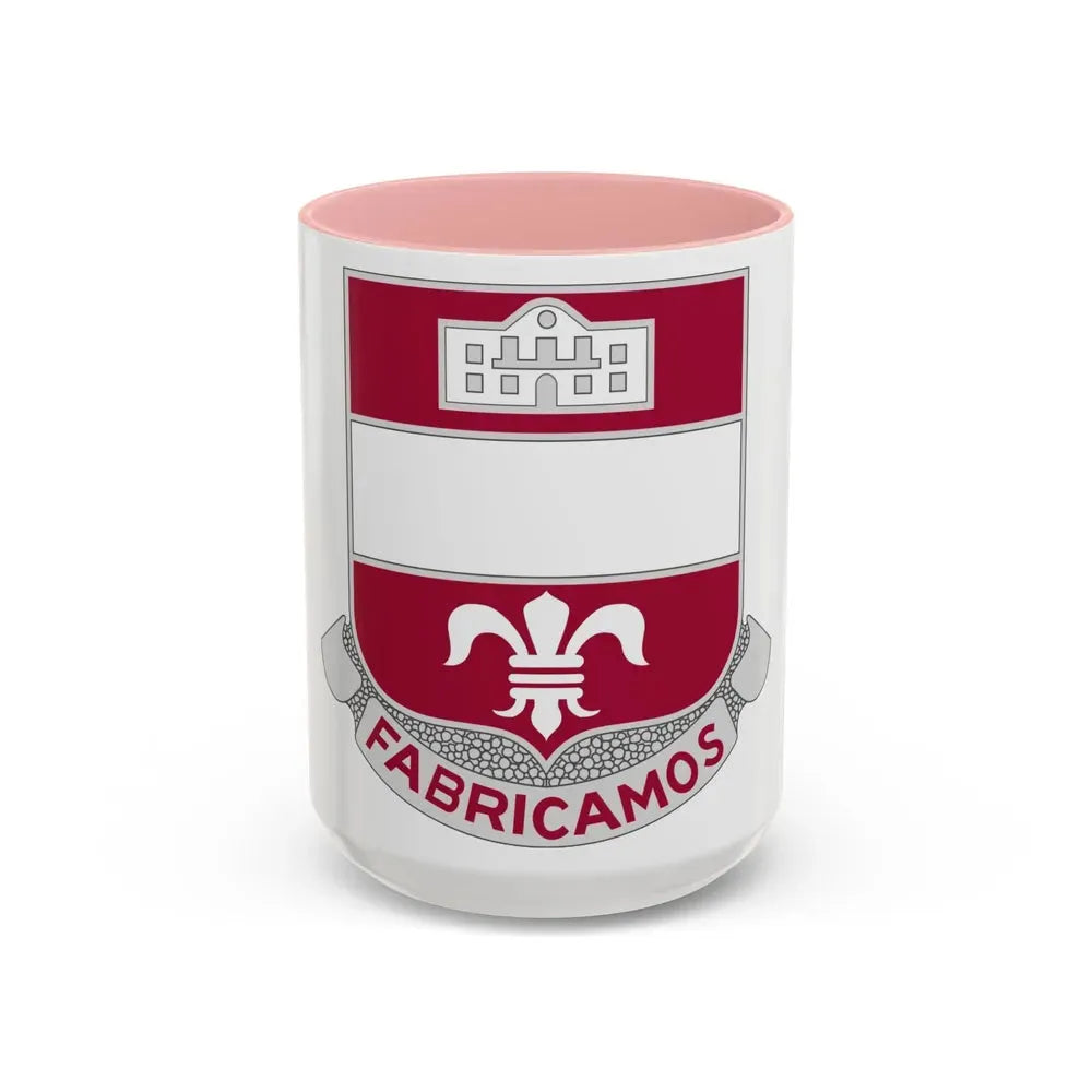 315 Engineer Battalion (U.S. Army) Accent Coffee Mug 15oz Pink - Go Mug Yourself