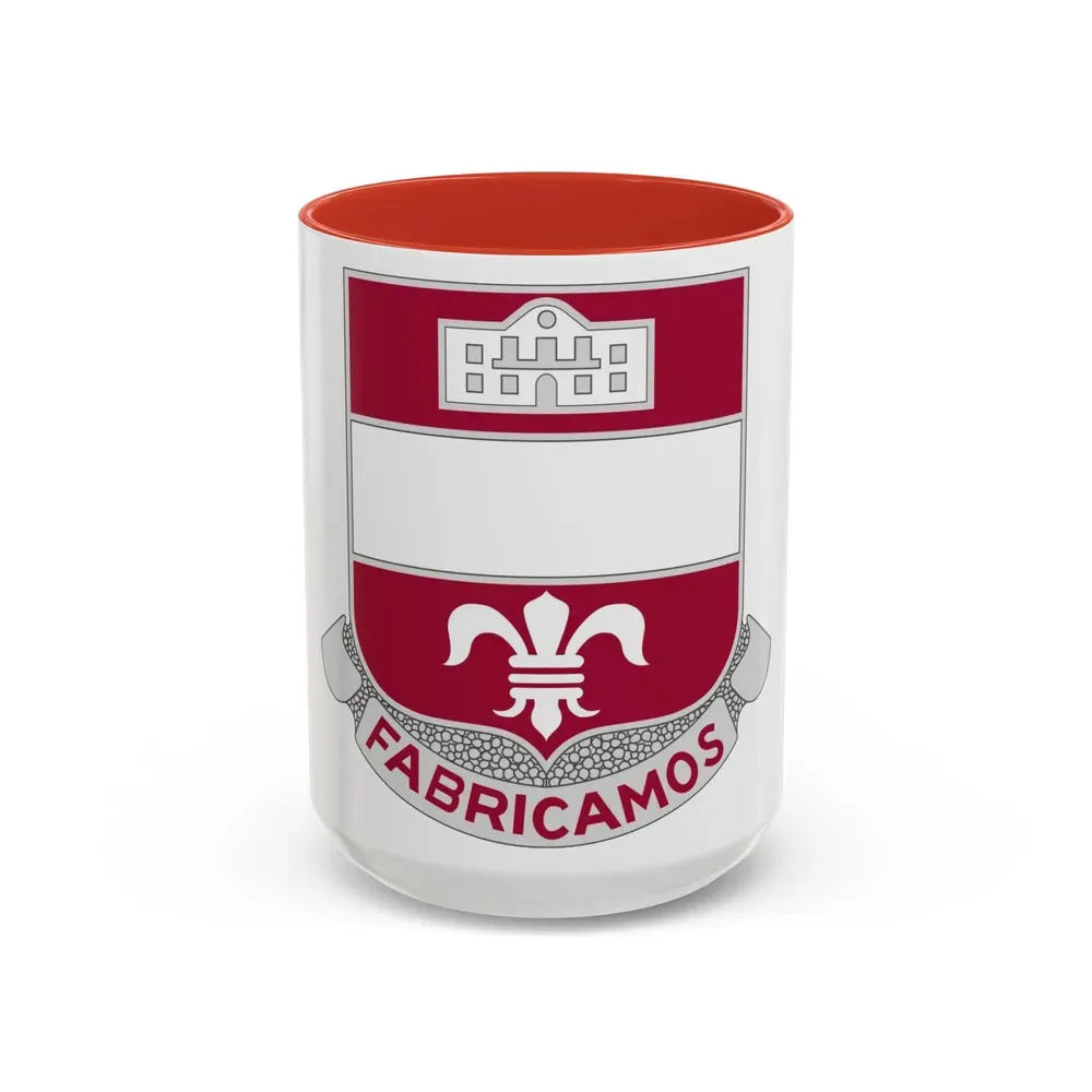 315 Engineer Battalion (U.S. Army) Accent Coffee Mug 15oz Red - Go Mug Yourself