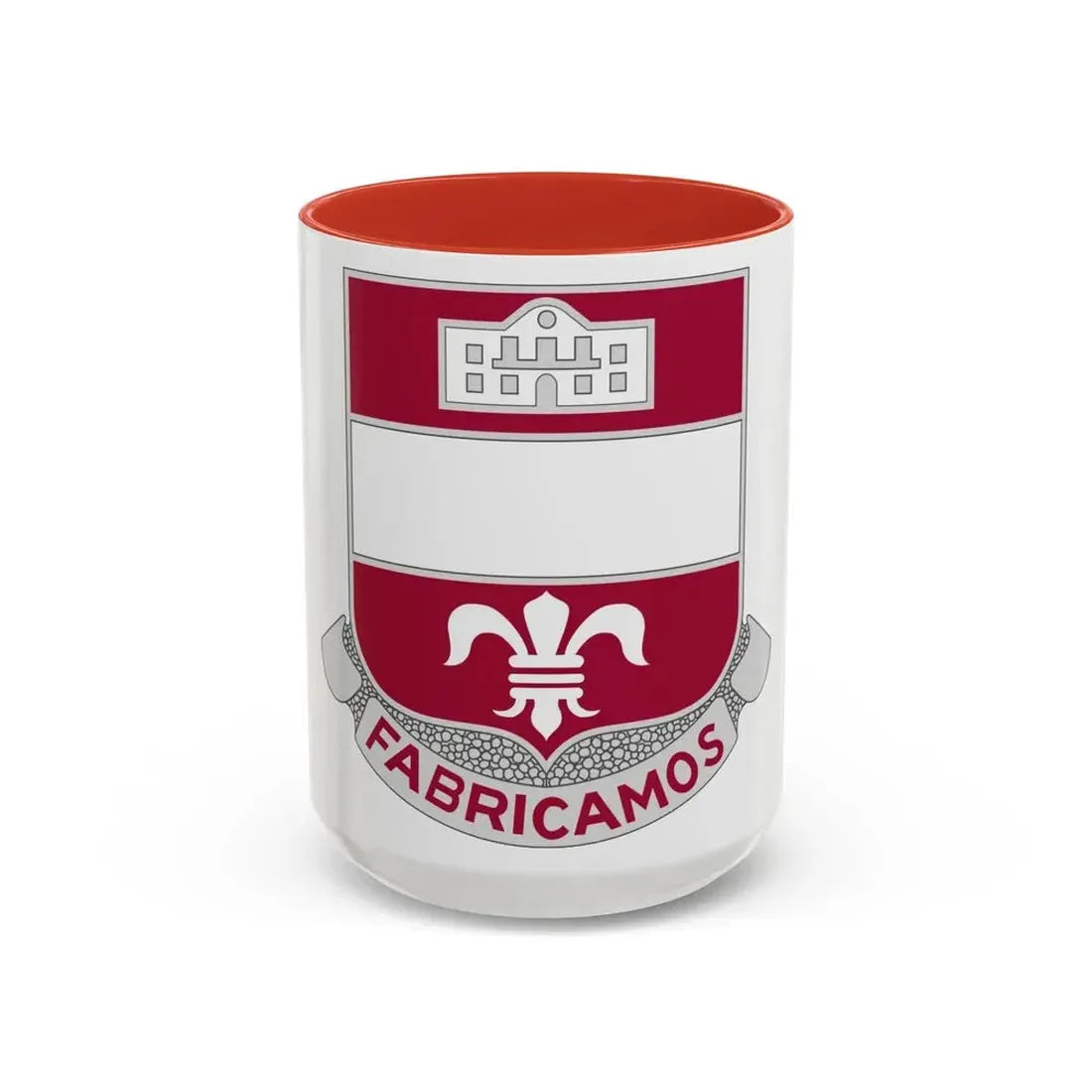315 Engineer Battalion (U.S. Army) Accent Coffee Mug 15oz Red - Go Mug Yourself