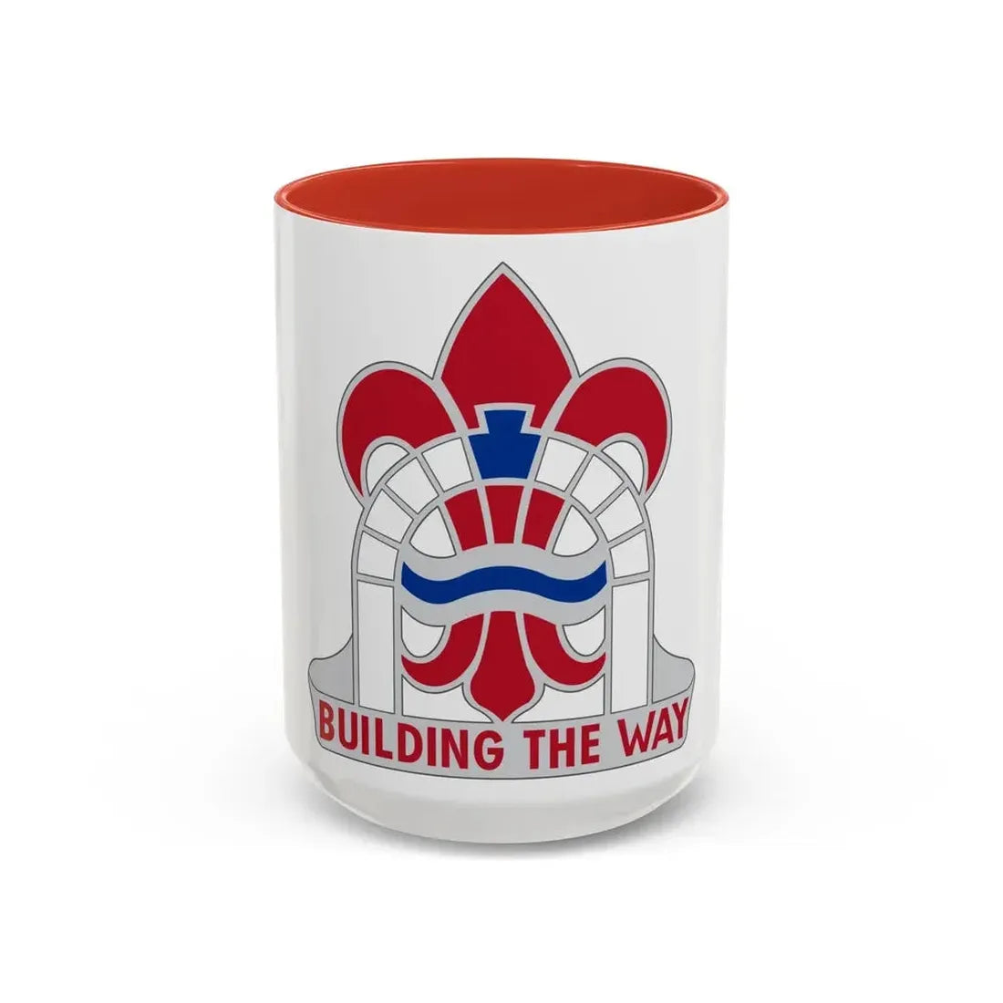 315 Engineer Group (U.S. Army) Accent Coffee Mug 15oz Red - Go Mug Yourself