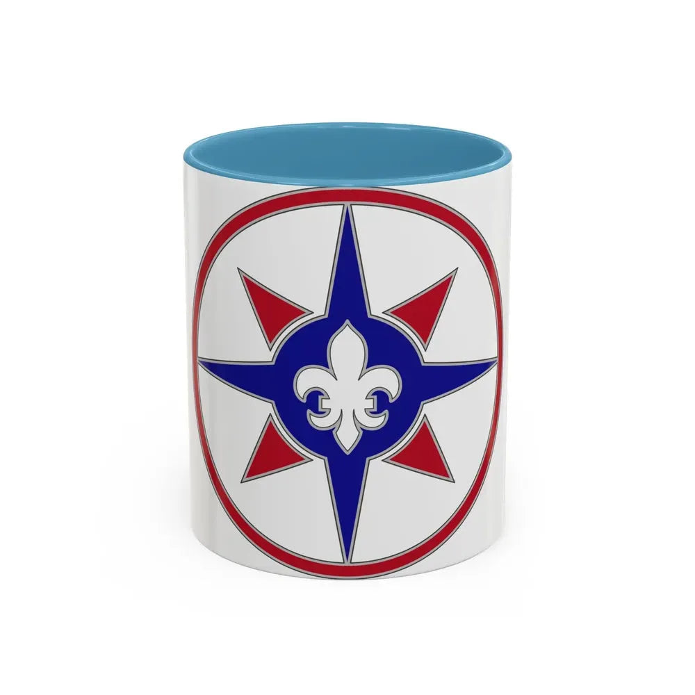 316 Sustainment Command (U.S. Army) Accent Coffee Mug 11oz Light Blue - Go Mug Yourself