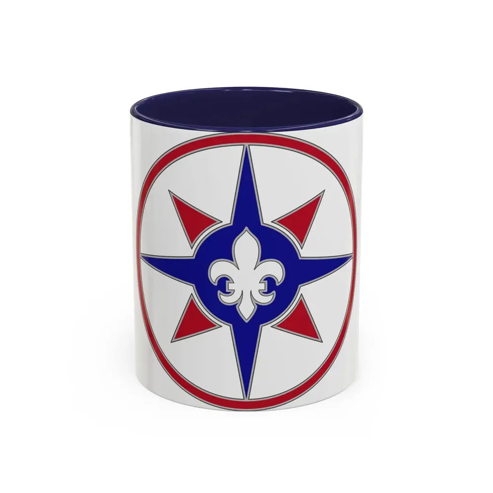 316 Sustainment Command (U.S. Army) Accent Coffee Mug 11oz Navy - Go Mug Yourself