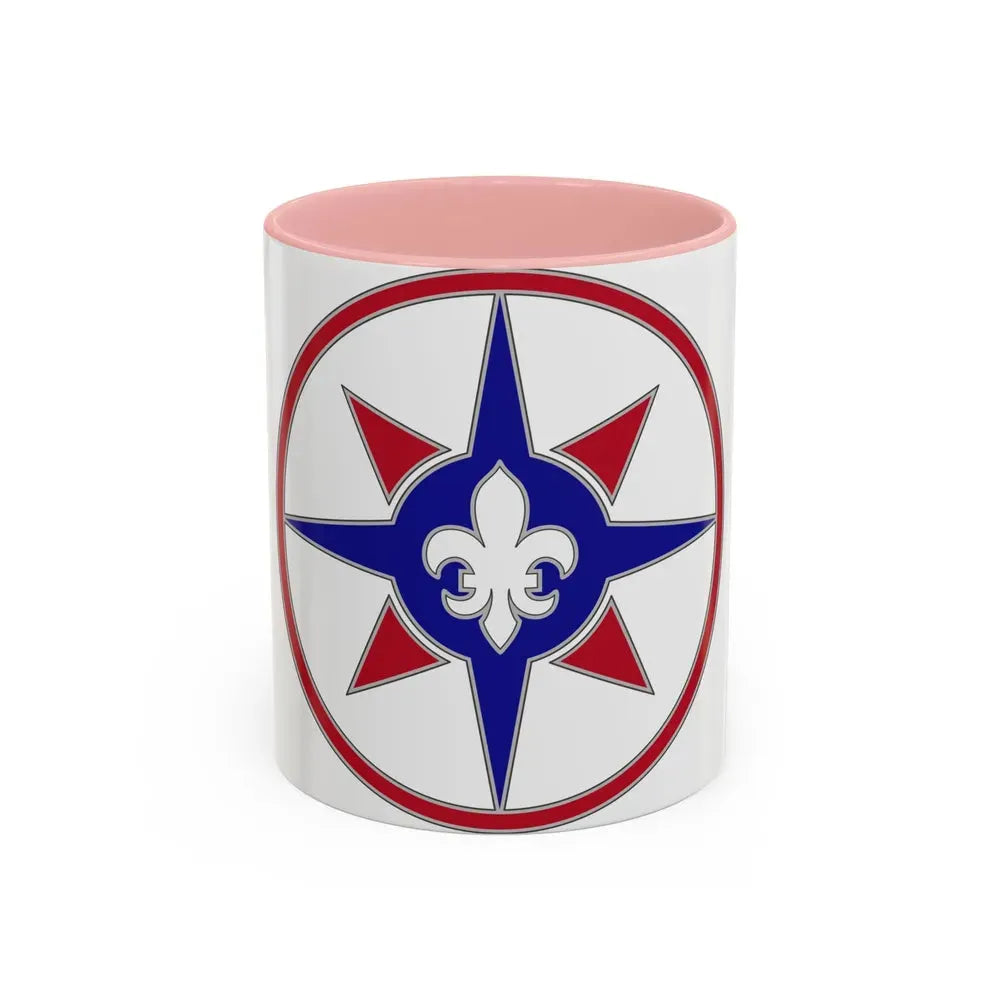 316 Sustainment Command (U.S. Army) Accent Coffee Mug 11oz Pink - Go Mug Yourself