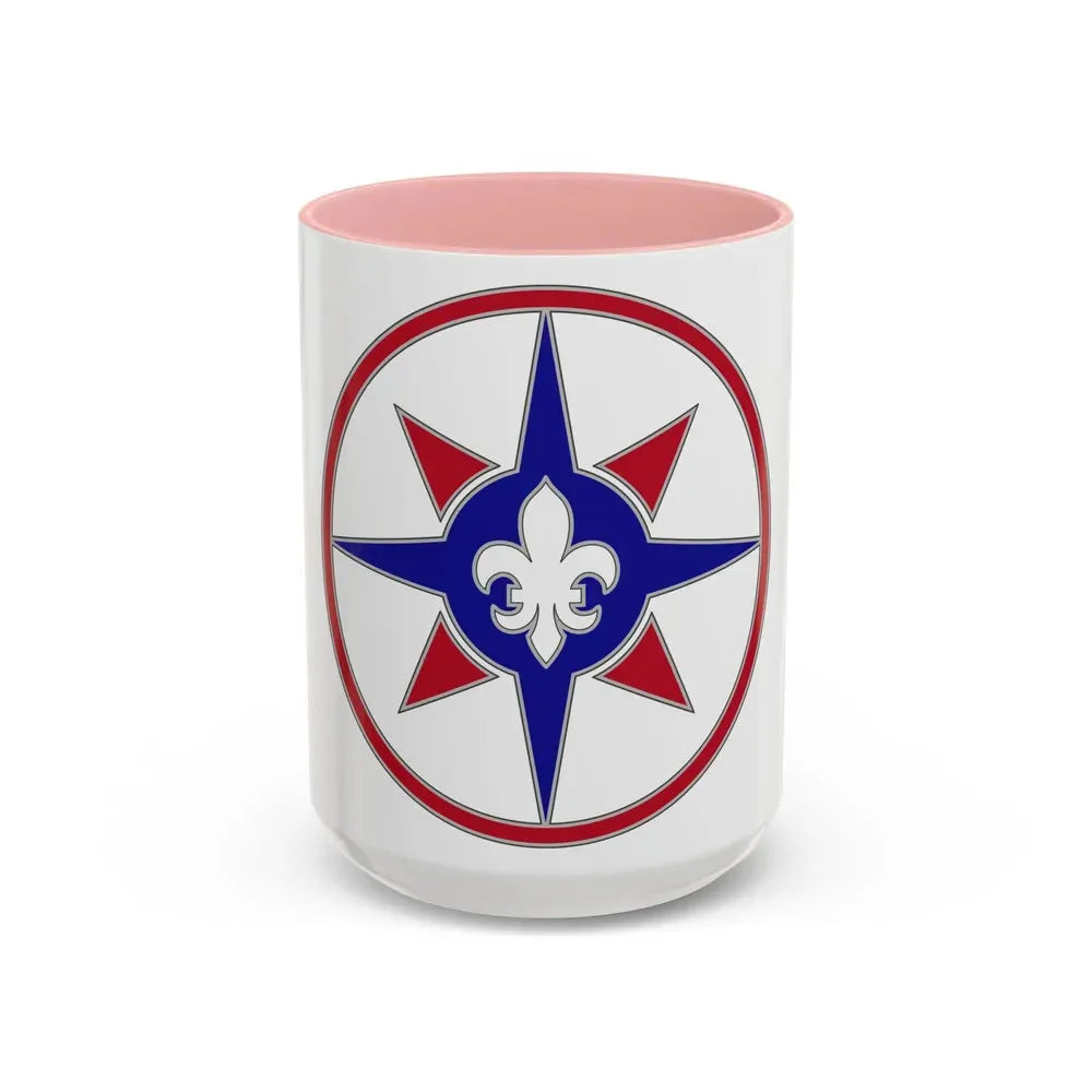 316 Sustainment Command (U.S. Army) Accent Coffee Mug 15oz Pink - Go Mug Yourself