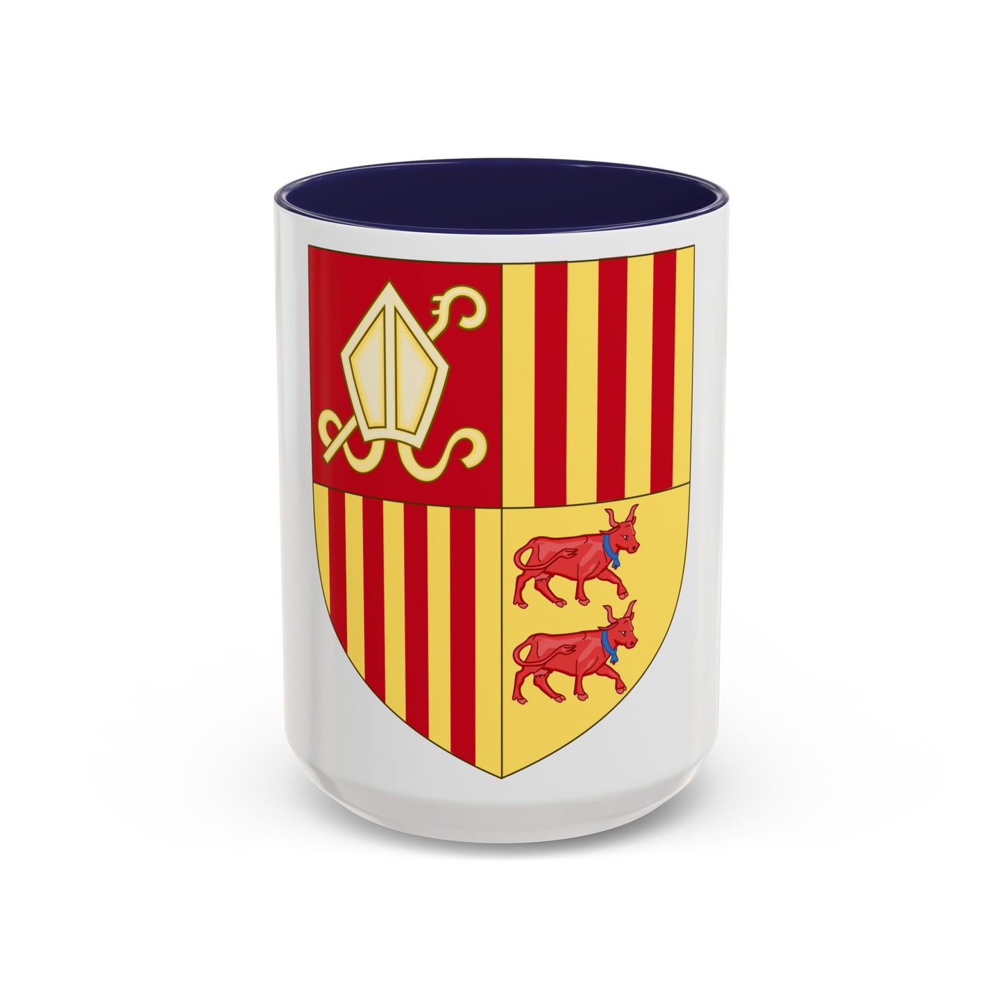 Coat of arms of Andorra (Before 16th Century) - Accent Coffee Mug