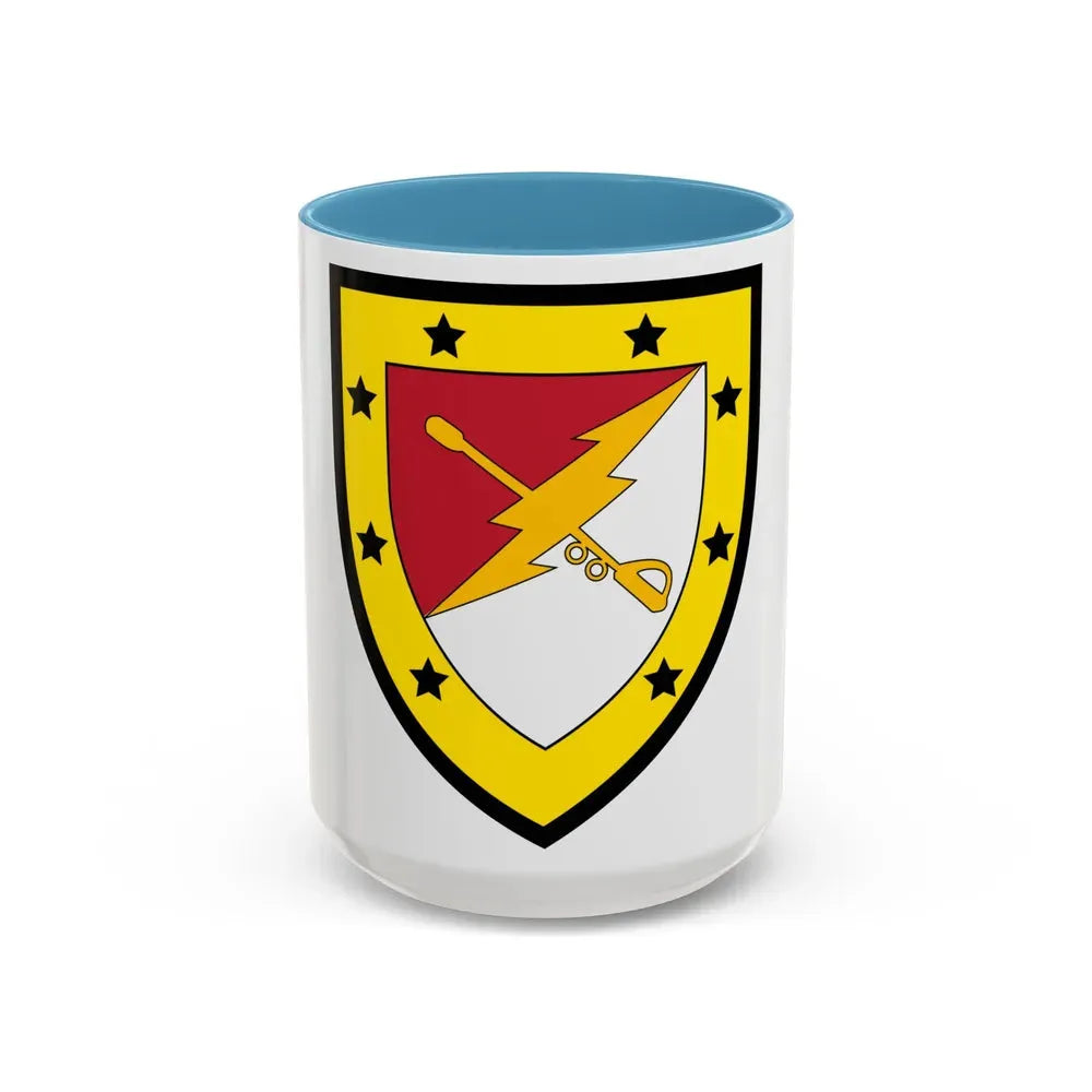 316th Cavalry Brigade (U.S. Army) Accent Coffee Mug 15oz Light Blue - Go Mug Yourself