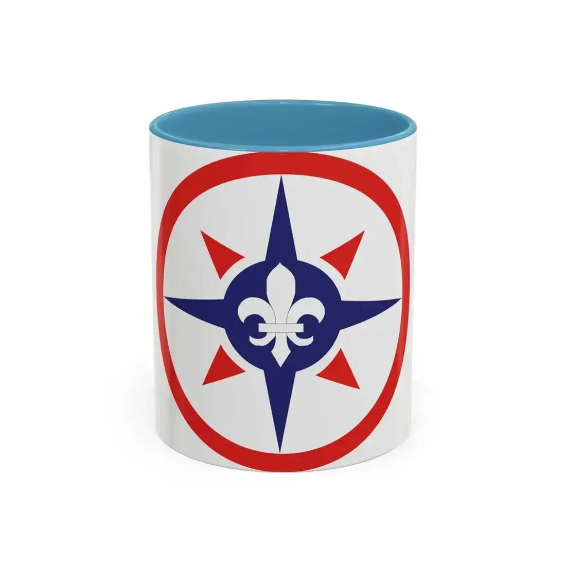 316th Sustainment Command Expeditionary (U.S. Army) Accent Coffee Mug 11oz Light Blue - Go Mug Yourself