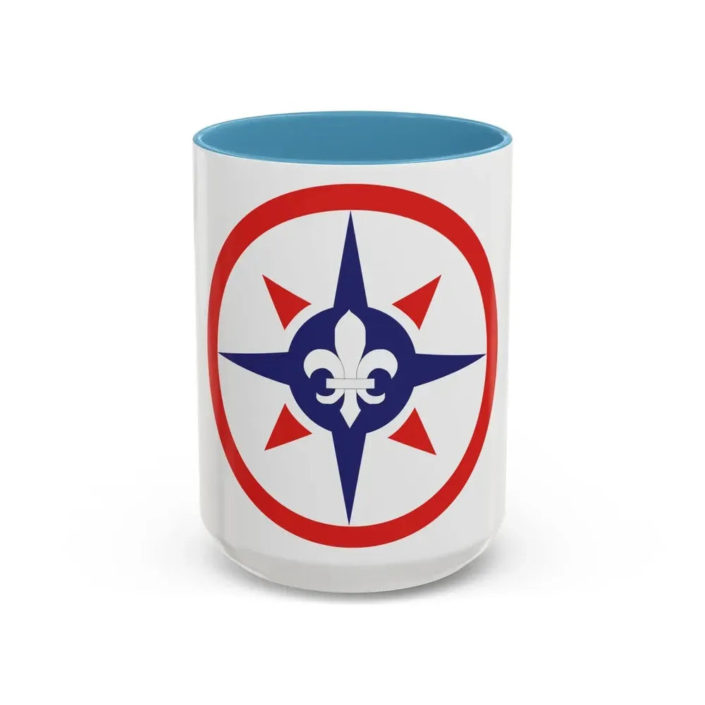 316th Sustainment Command Expeditionary (U.S. Army) Accent Coffee Mug 15oz Light Blue - Go Mug Yourself