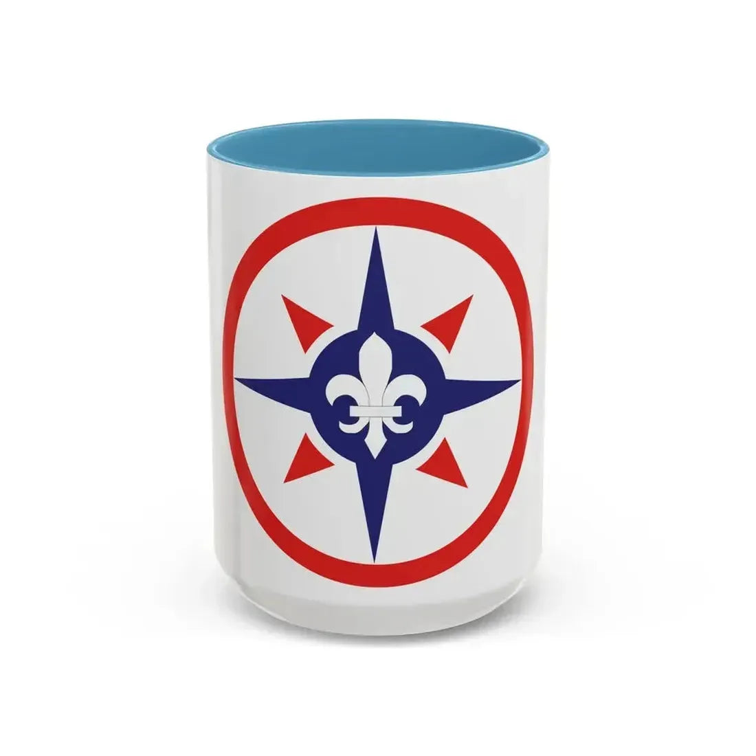 316th Sustainment Command Expeditionary (U.S. Army) Accent Coffee Mug 15oz Light Blue - Go Mug Yourself