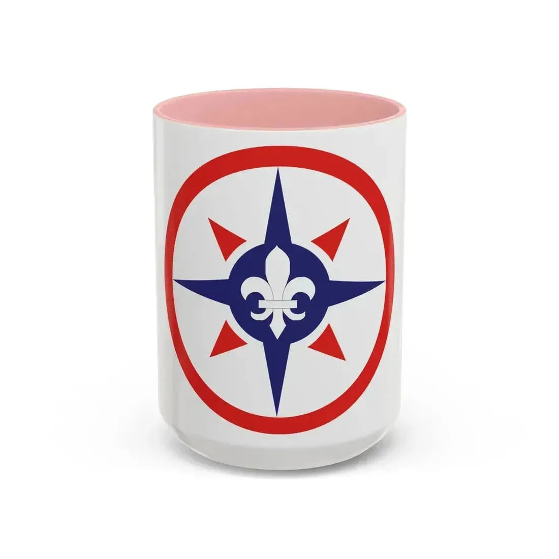 316th Sustainment Command Expeditionary (U.S. Army) Accent Coffee Mug 15oz Pink - Go Mug Yourself
