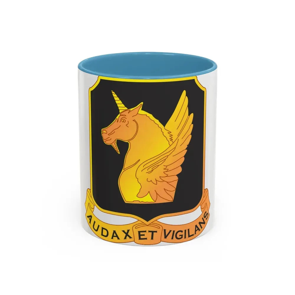 317 Cavalry Regiment (U.S. Army) Accent Coffee Mug 11oz Light Blue - Go Mug Yourself