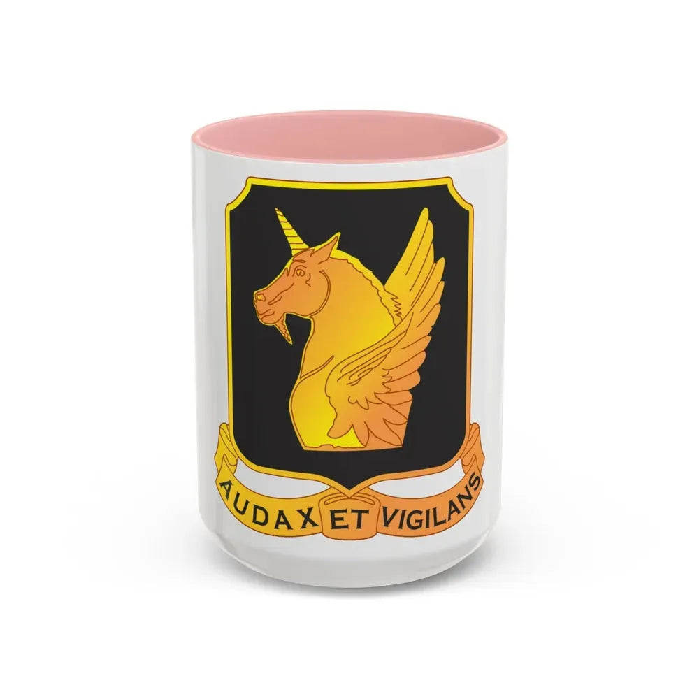 317 Cavalry Regiment (U.S. Army) Accent Coffee Mug 15oz Pink - Go Mug Yourself