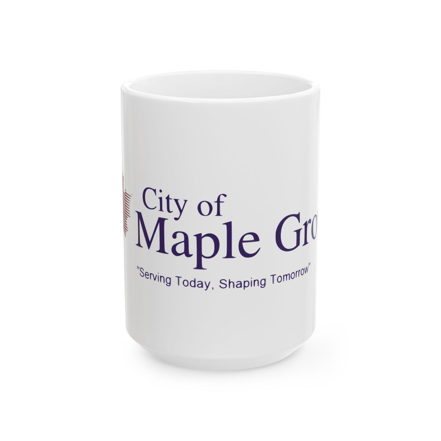 Flag of Maple Grove Minnesota (United States) White Coffee Mug