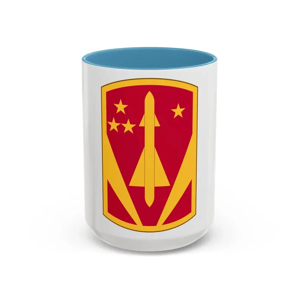 31st Air Defense Artillery Brigade (U.S. Army) Accent Coffee Mug 15oz Light Blue - Go Mug Yourself