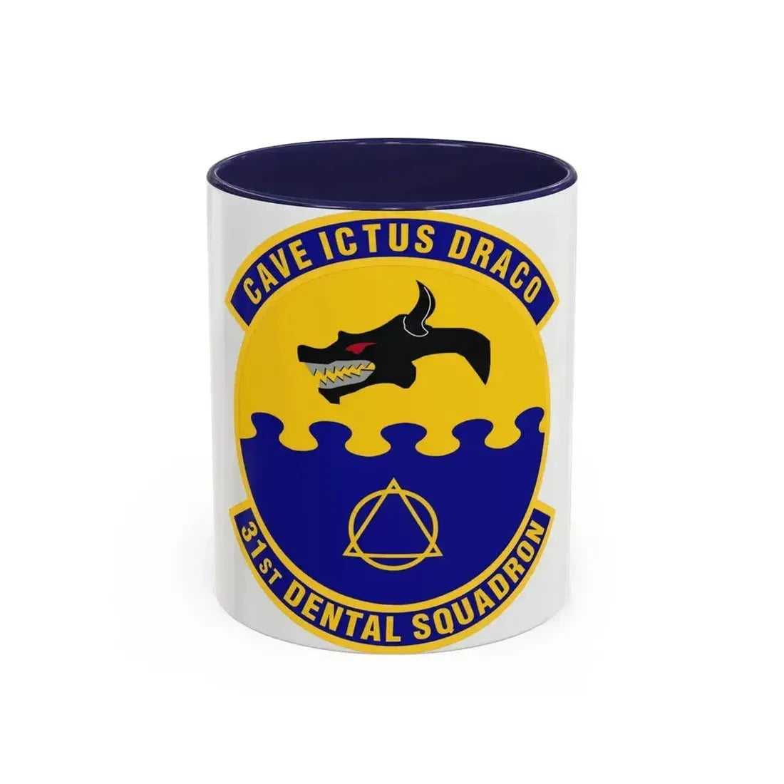 31st Dental Squadron (U.S. Air Force) Accent Coffee Mug 11oz Navy - Go Mug Yourself