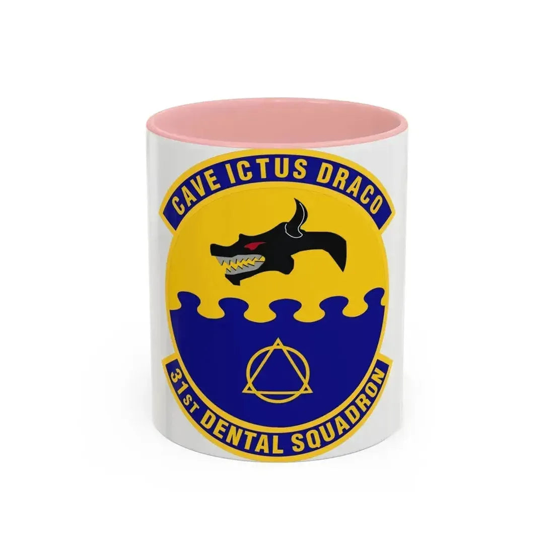 31st Dental Squadron (U.S. Air Force) Accent Coffee Mug 11oz Pink - Go Mug Yourself