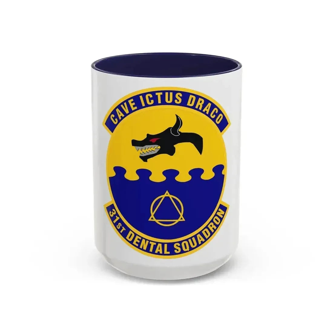 31st Dental Squadron (U.S. Air Force) Accent Coffee Mug 15oz Navy - Go Mug Yourself