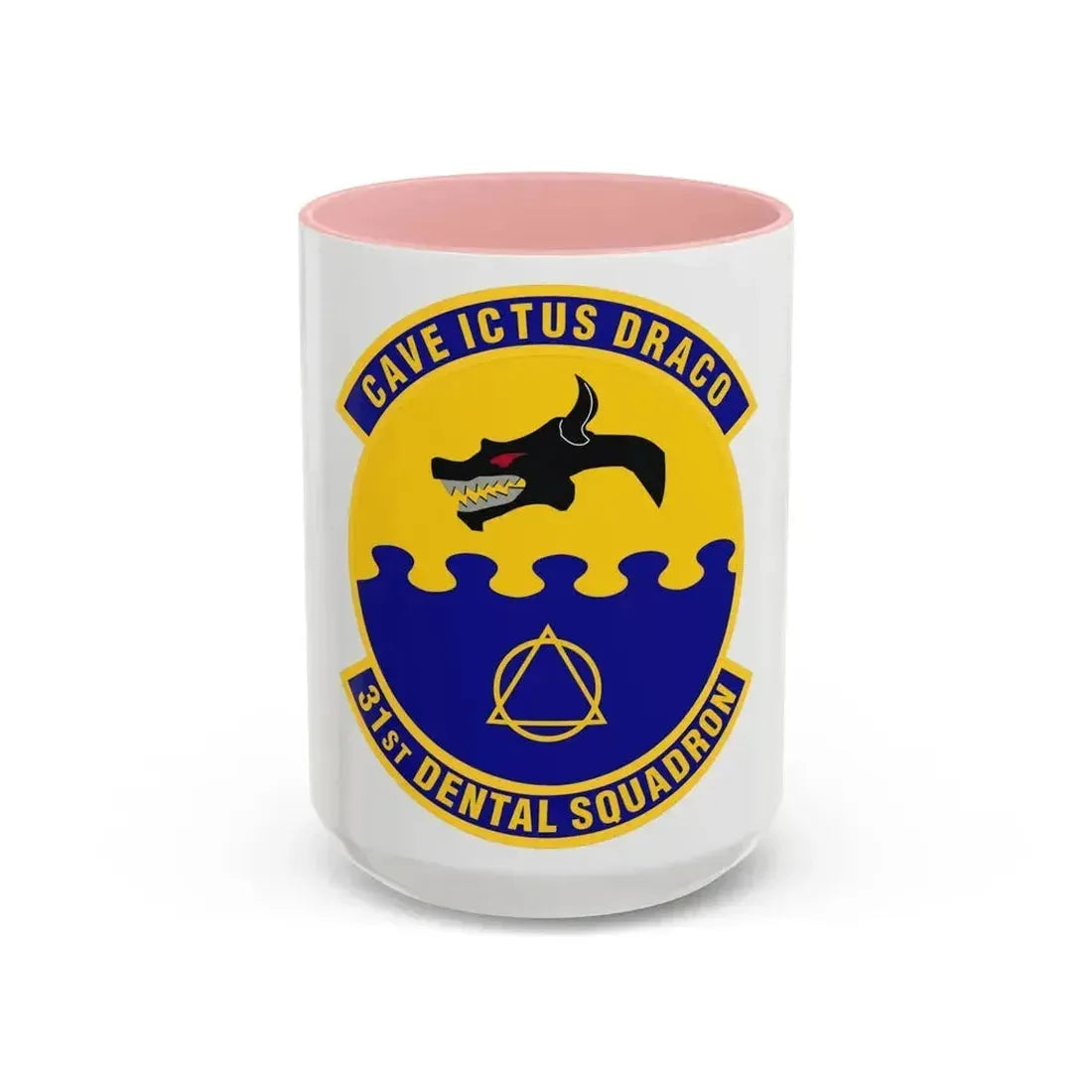 31st Dental Squadron (U.S. Air Force) Accent Coffee Mug 15oz Pink - Go Mug Yourself