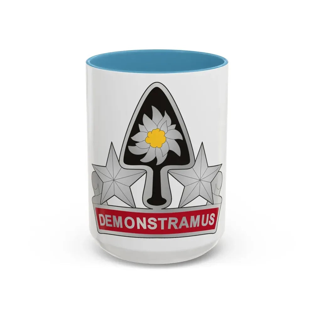 31st Engineer Battalion 2 (U.S. Army) Accent Coffee Mug 15oz Light Blue - Go Mug Yourself