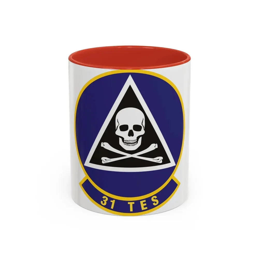 31st Test and Evaluation Squadron (U.S. Air Force) Accent Coffee Mug 11oz Red - Go Mug Yourself