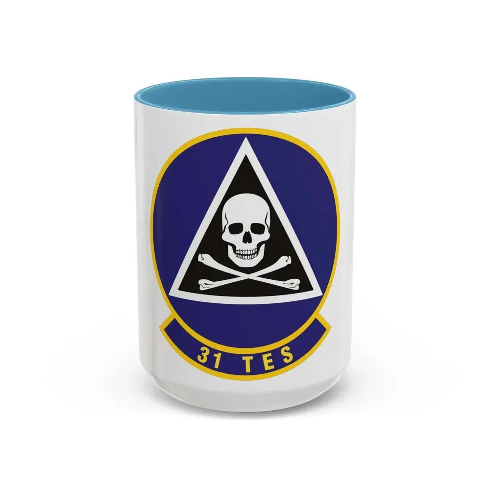 31st Test and Evaluation Squadron (U.S. Air Force) Accent Coffee Mug 15oz Light Blue - Go Mug Yourself