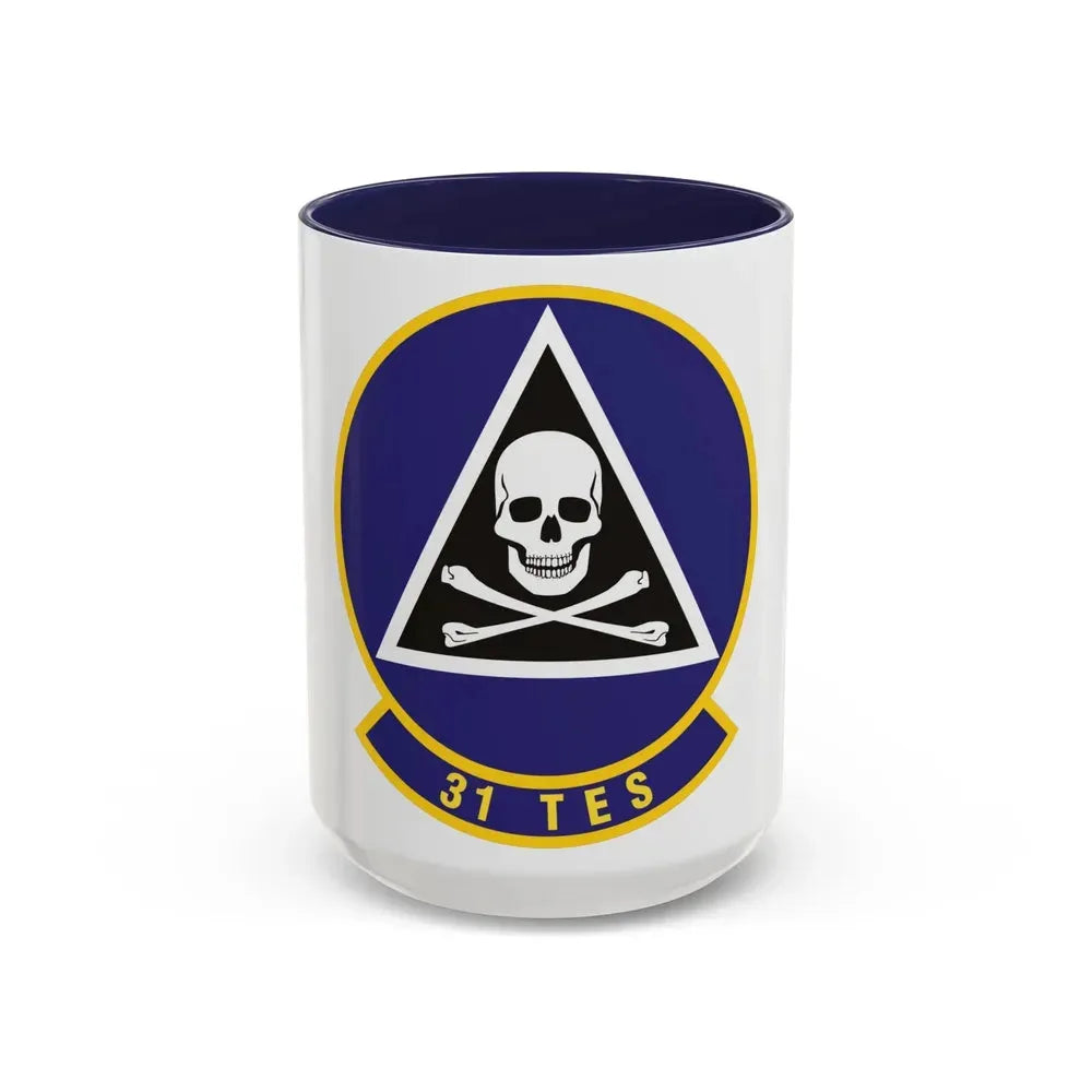 31st Test and Evaluation Squadron (U.S. Air Force) Accent Coffee Mug 15oz Navy - Go Mug Yourself