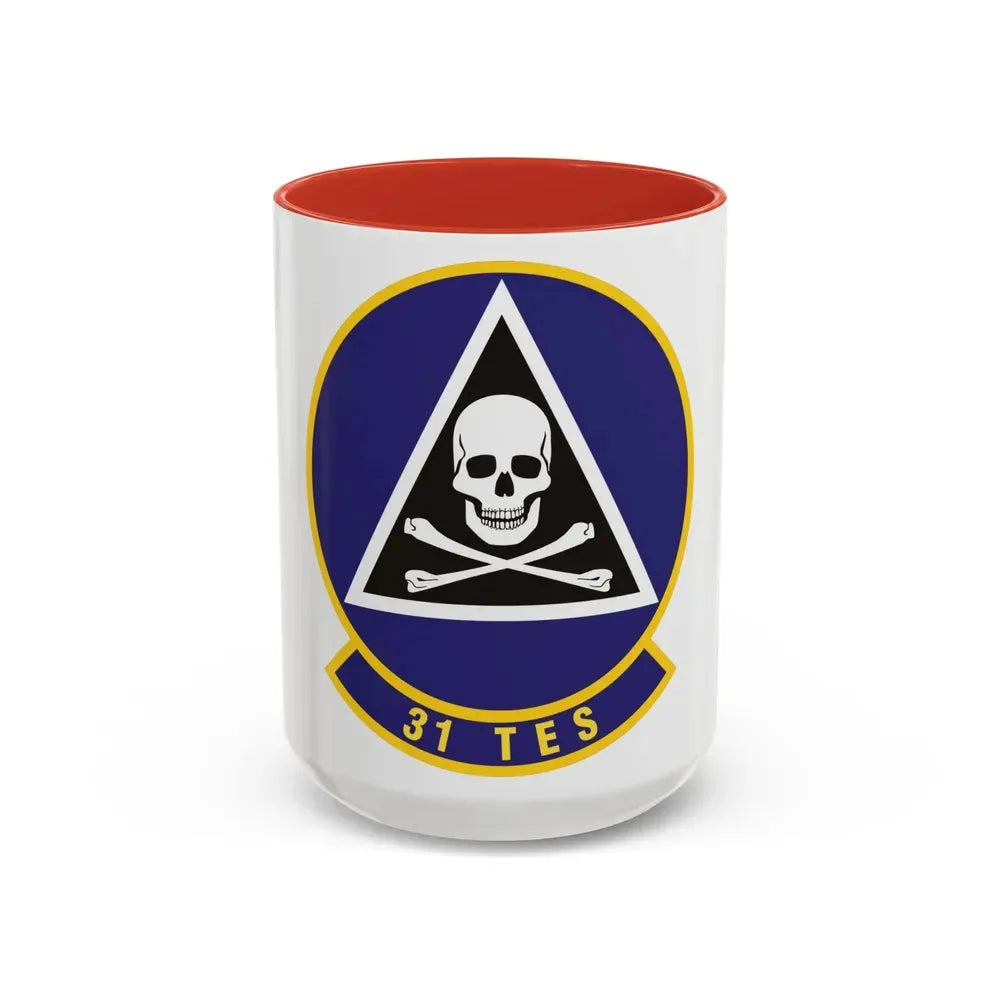31st Test and Evaluation Squadron (U.S. Air Force) Accent Coffee Mug 15oz Red - Go Mug Yourself