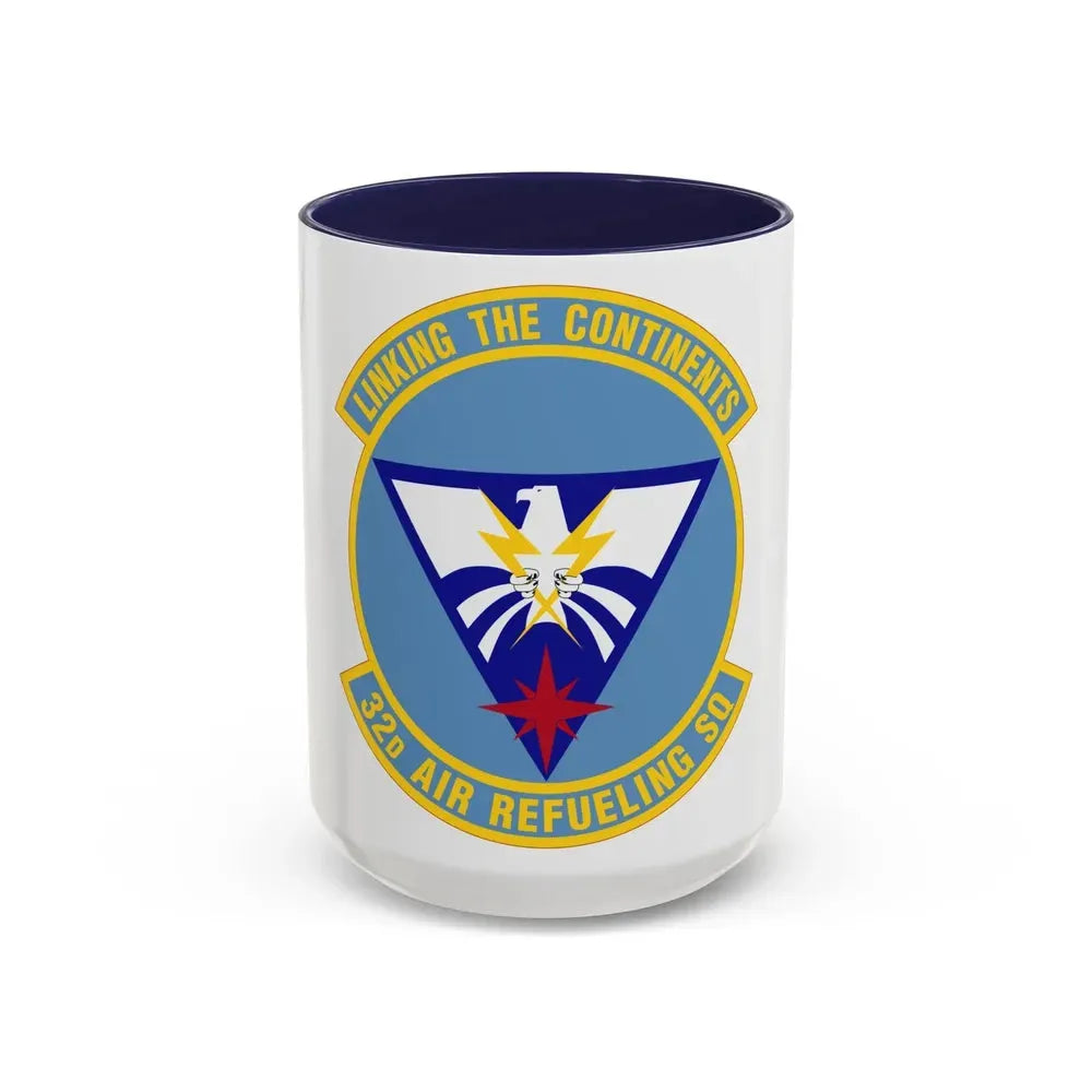 32 Air Refueling Squadron AMC (U.S. Air Force) Accent Coffee Mug 15oz Navy - Go Mug Yourself