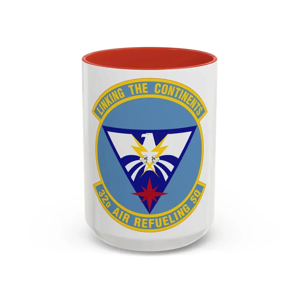 32 Air Refueling Squadron AMC (U.S. Air Force) Accent Coffee Mug 15oz Red - Go Mug Yourself