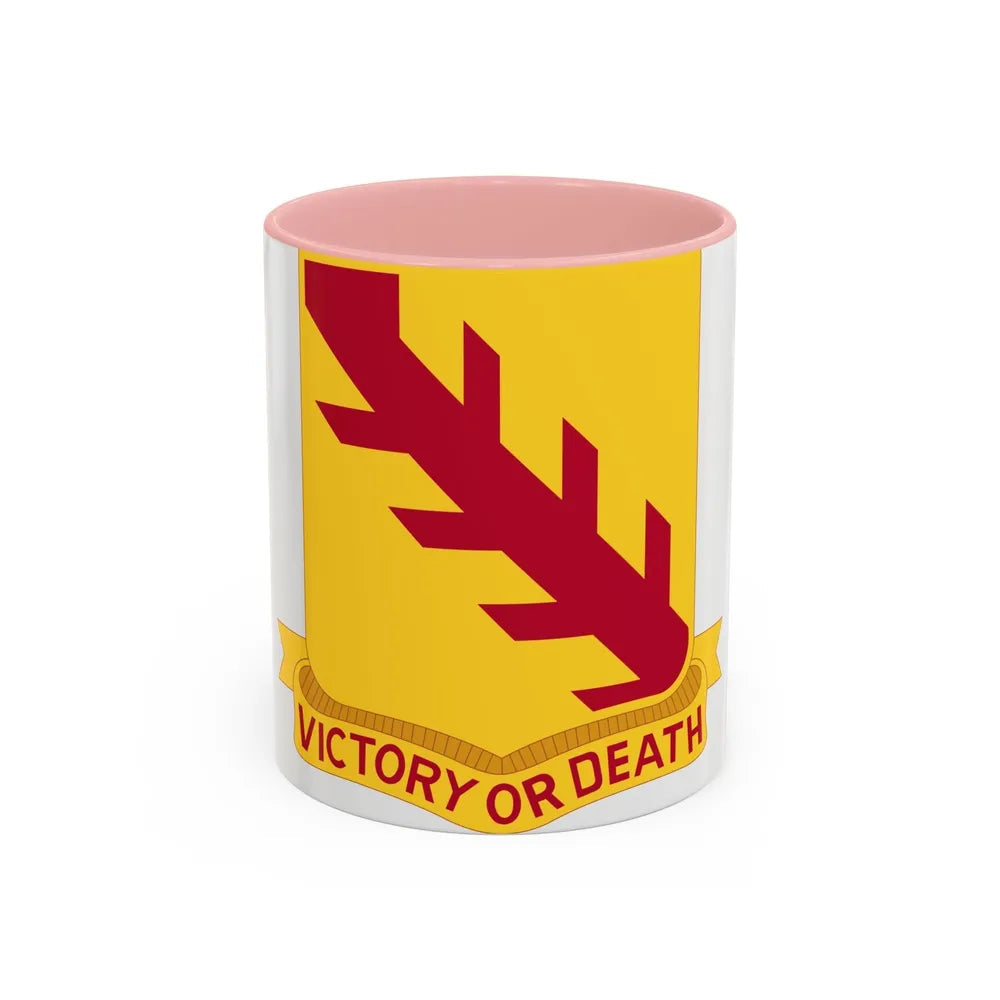 32 Cavalry Regiment (U.S. Army) Accent Coffee Mug-11oz-Pink-Go Mug Yourself