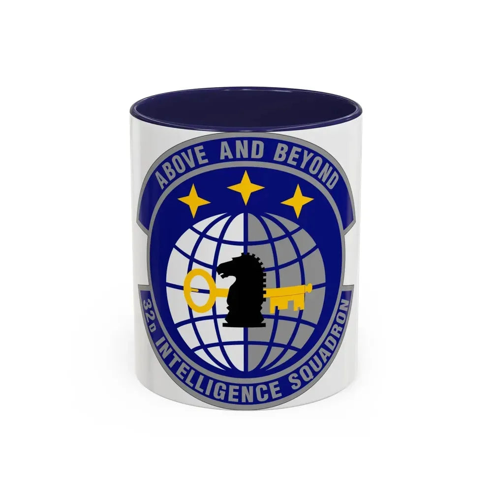 32 Intelligence Squadron AFISRA (U.S. Air Force) Accent Coffee Mug 11oz Navy - Go Mug Yourself