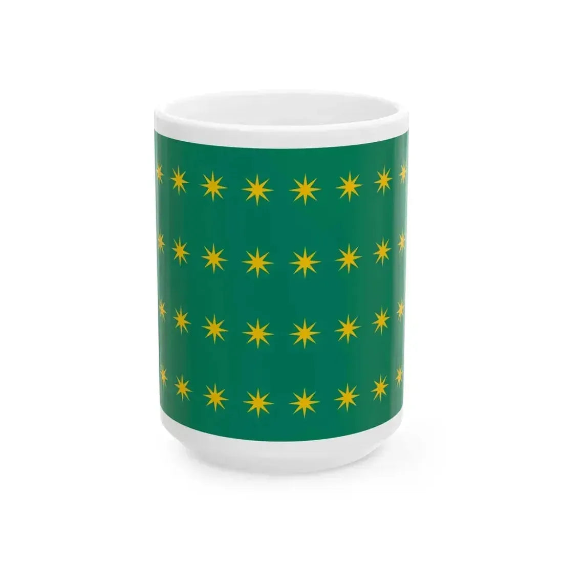 32 Stars Fenian Flag (Ireland) White Coffee Mug 15oz - Go Mug Yourself