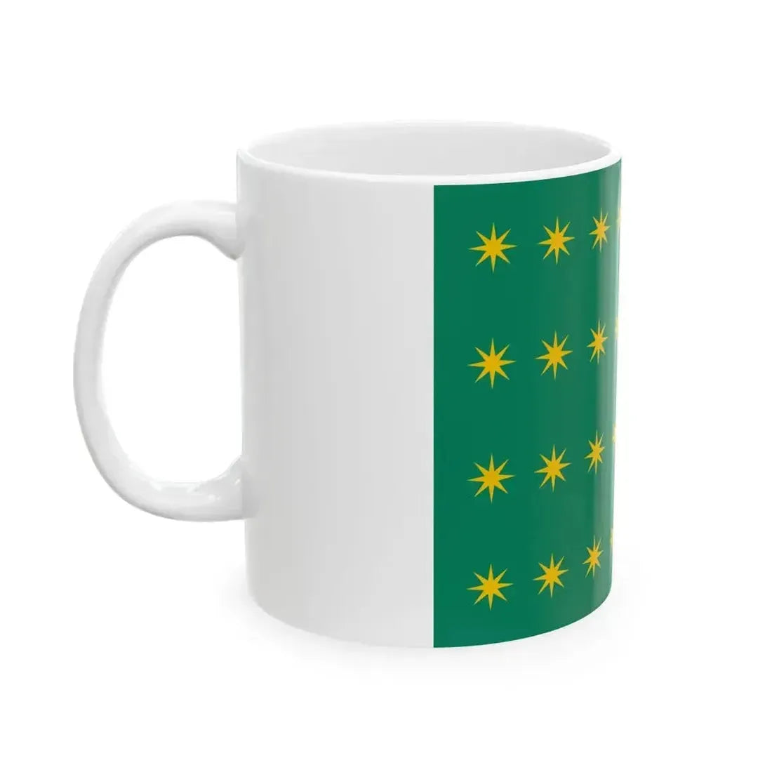 32 Stars Fenian Flag (Ireland) White Coffee Mug - Go Mug Yourself