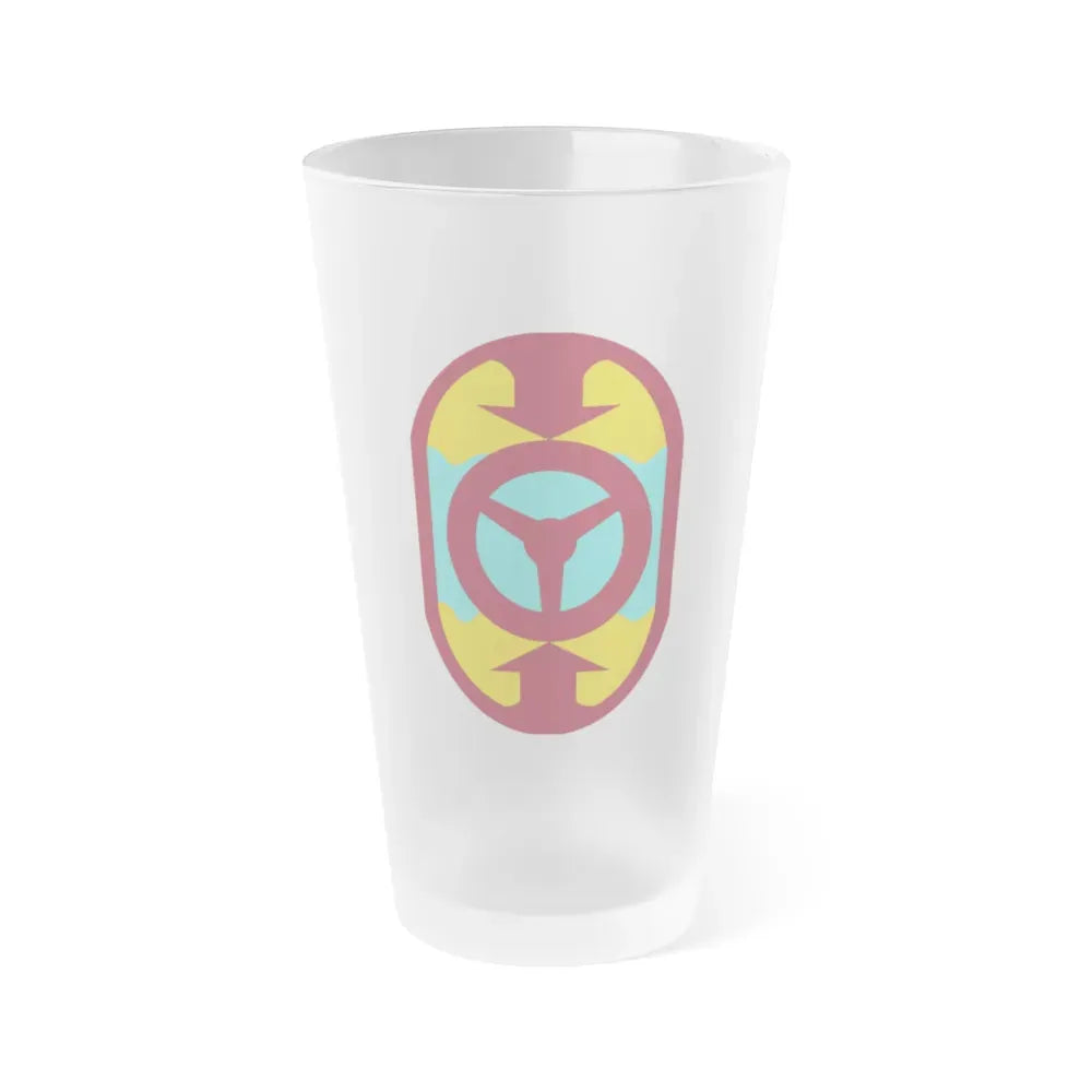 32 Transportation Command (U.S. Army) Frosted Pint Glass 16oz Default Title - Go Mug Yourself