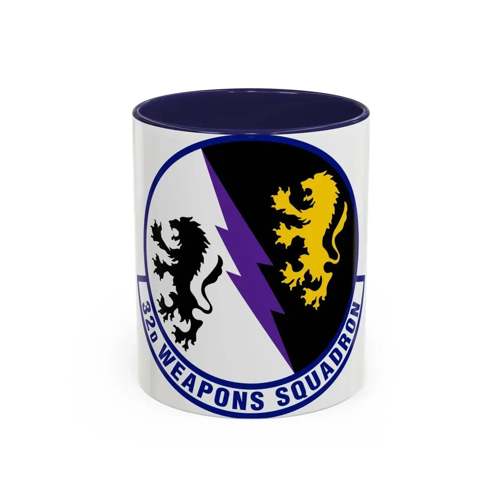 32 Weapons Squadron ACC (U.S. Air Force) Accent Coffee Mug 11oz Navy - Go Mug Yourself