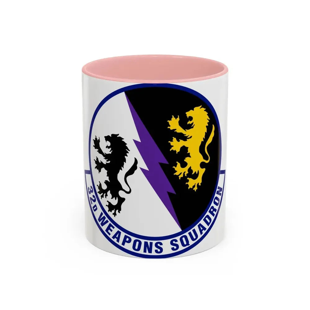 32 Weapons Squadron ACC (U.S. Air Force) Accent Coffee Mug 11oz Pink - Go Mug Yourself