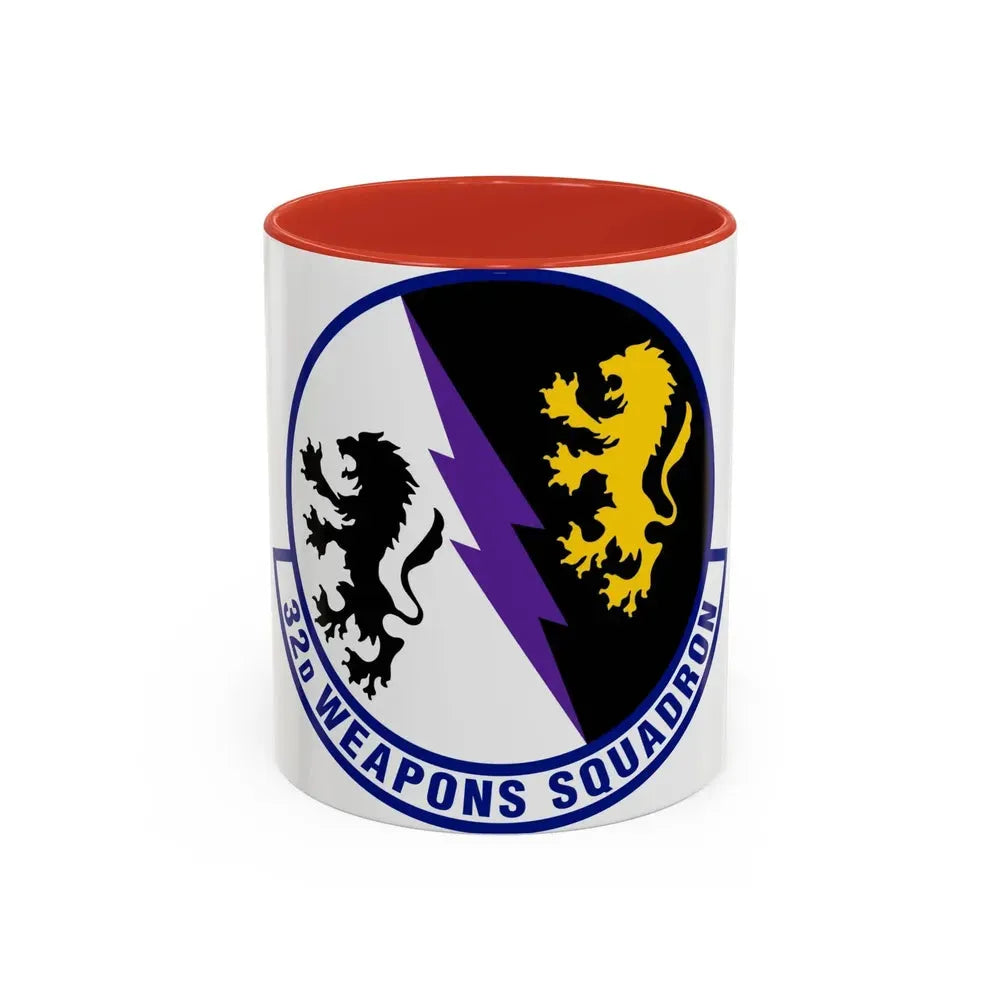 32 Weapons Squadron ACC (U.S. Air Force) Accent Coffee Mug 11oz Red - Go Mug Yourself