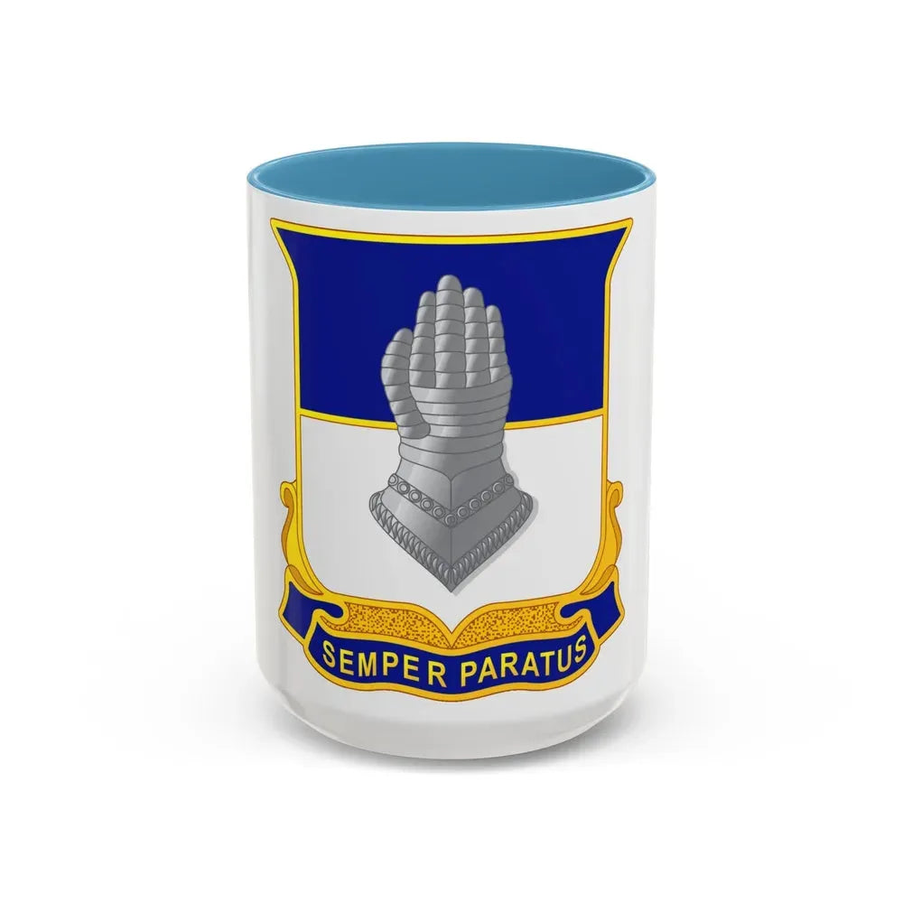 320 Cavalry Regiment (U.S. Army) Accent Coffee Mug 15oz Light Blue - Go Mug Yourself