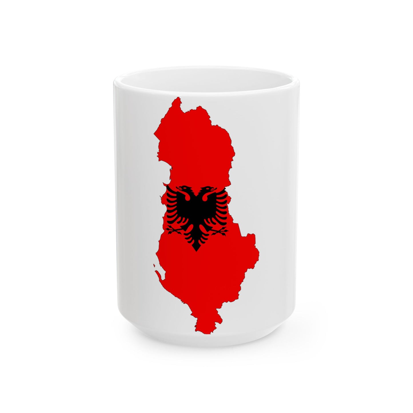 Albania-Flagmap (Albania) White Coffee Mug
