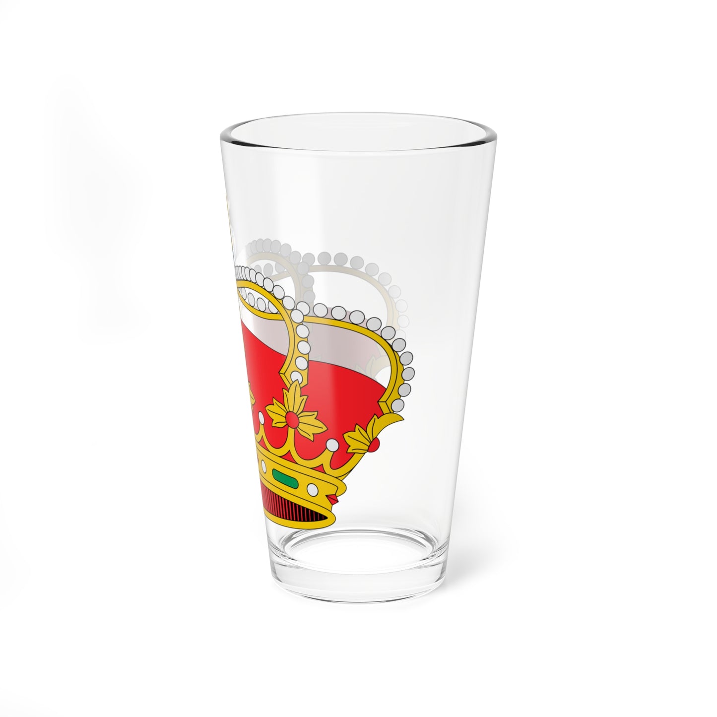 Corona real heráldica de España (Spain) (Coat of Arms) Pint Glass 16oz