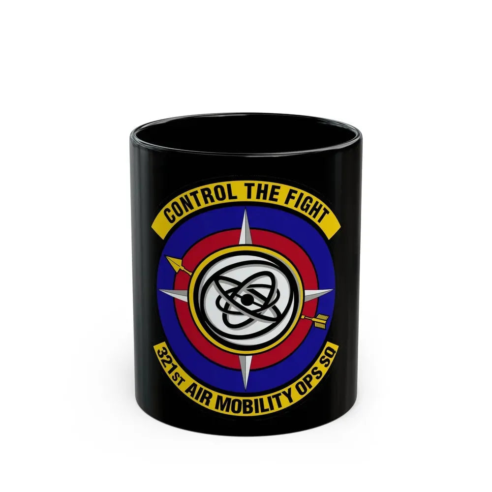 321 Air Mobility Operations Squadron (U.S. Air Force) Black Coffee Mug 11oz - Go Mug Yourself