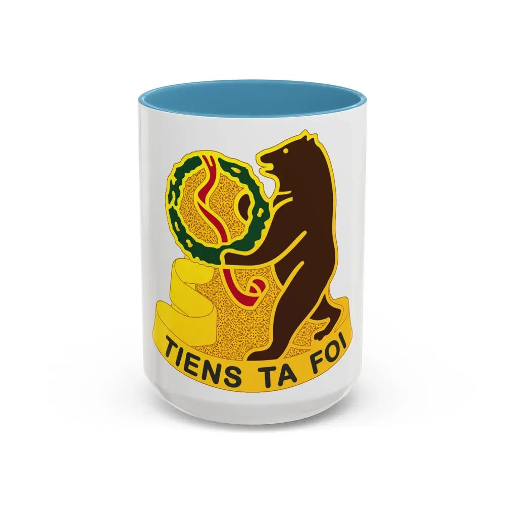321 Cavalry Regiment (U.S. Army) Accent Coffee Mug 15oz Light Blue - Go Mug Yourself