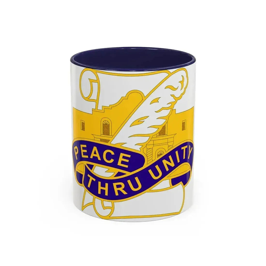 321 Civil Affairs Brigade 2 (U.S. Army) Accent Coffee Mug 11oz Navy - Go Mug Yourself