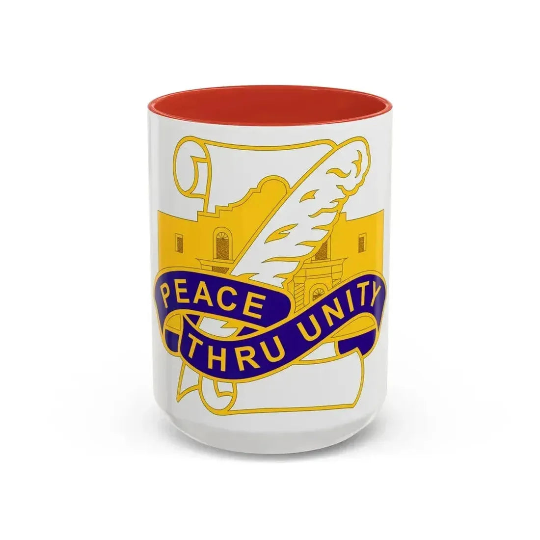 321 Civil Affairs Brigade 2 (U.S. Army) Accent Coffee Mug 15oz Red - Go Mug Yourself