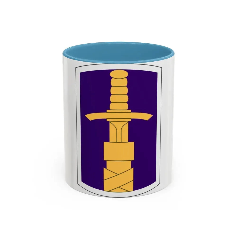 321 Civil Affairs Brigade (U.S. Army) Accent Coffee Mug 11oz Light Blue - Go Mug Yourself