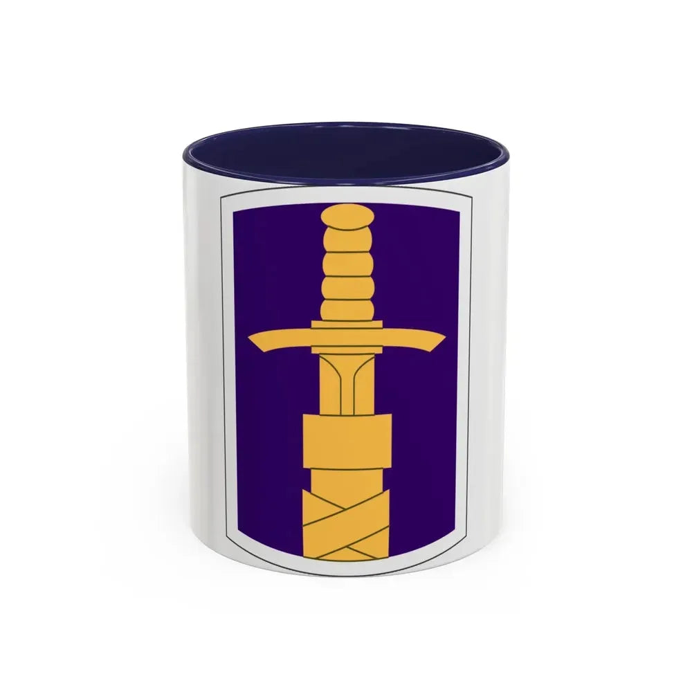 321 Civil Affairs Brigade (U.S. Army) Accent Coffee Mug 11oz Navy - Go Mug Yourself